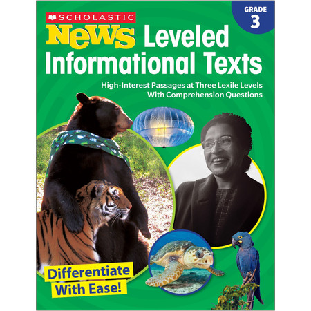 SCHOLASTIC News Leveled Informational Texts Workbook, Grade 3 9781338284737